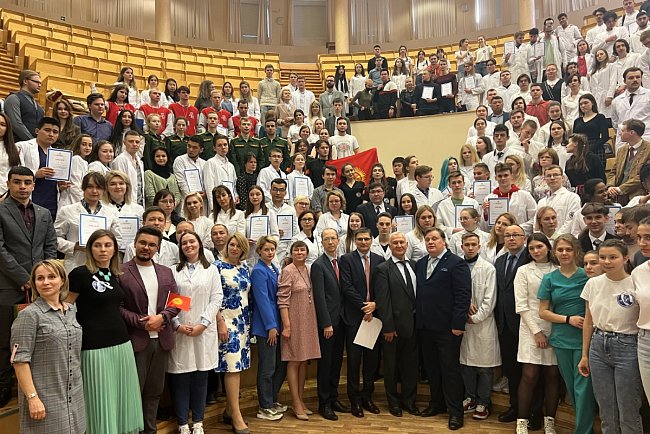 The KRSU team became the best in the creative competition at the Olympiad in Human Anatomy, held in St. Petersburg