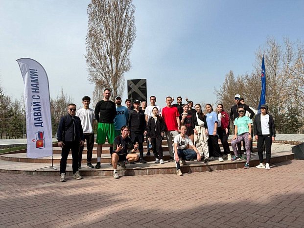 KRSU hosted a traditional jog with acting by Rector Sergei Volkov