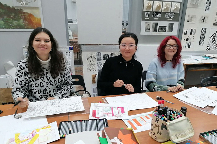 Polytechnic University conducted an internship for design students from KRSU