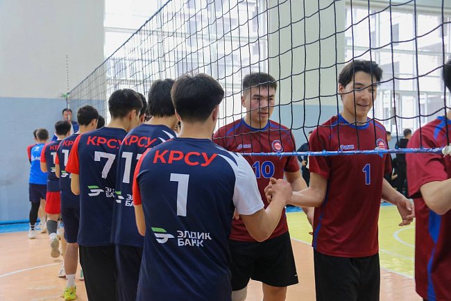 The KRSU men's volleyball team reached the Universiade finals!