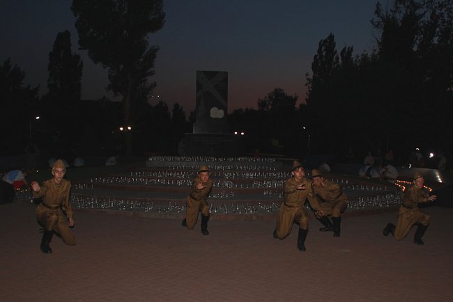 KRSU students took part in the International Action «Candle of Memory»