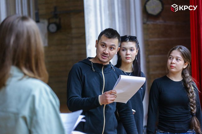 A rehearsal for the play has begun at KRSU «And the dawns here are quiet»