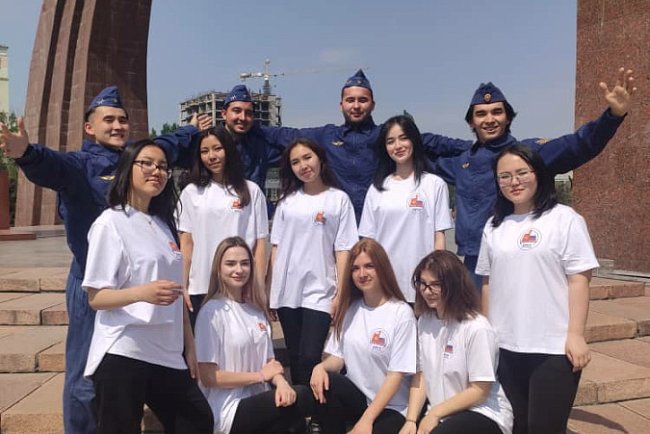 KRSU students take part in the international online marathon «Heirs of Victory»