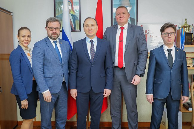 A meeting between the rector and the ambassador of the Republic of Belarus took place at the Kyrgyz-Russian Slavic University