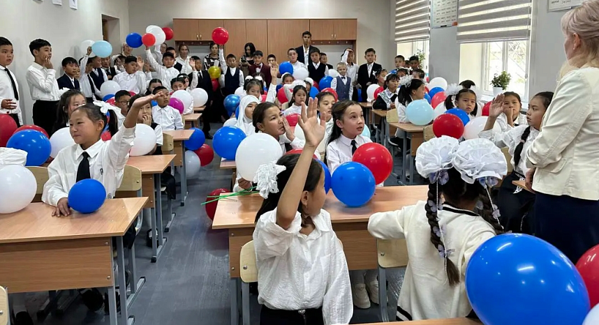 The Russian Humanitarian Mission opened a modern Russian language class in the village. Kyzyl-Suu (Kyrgyzstan)