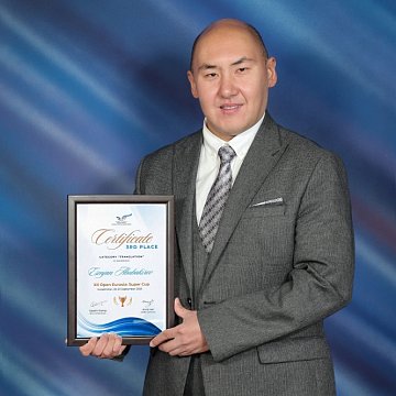 KRSU graduate Yesenzhan Abubakirov took a prize at a prestigious competition