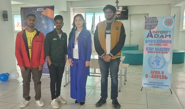 KRSU students became diploma winners of the Olympiad dedicated to World Health Day