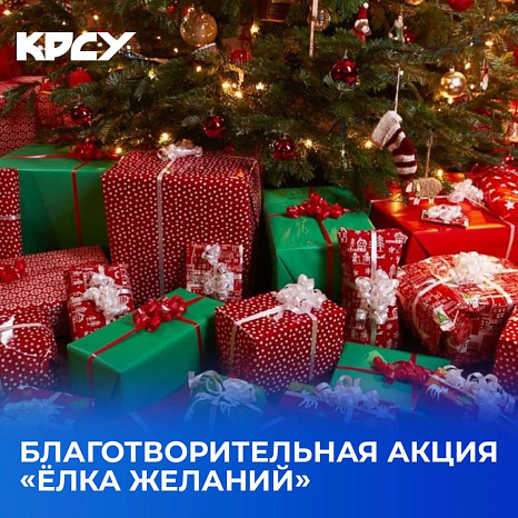 КРСУ и ППОО «Молодые» запускают новогоднюю акцию «Ёлка желаний»