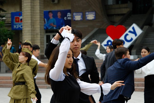 Dance through time: Victory Waltz in KRSU