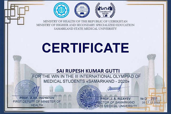 KRSU medical students end the year with successful performances at the international level