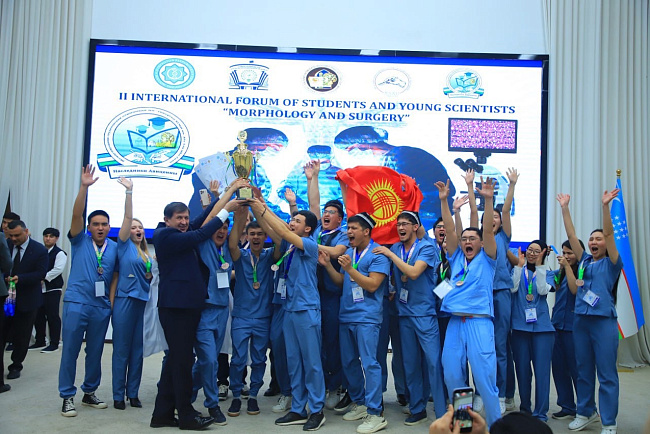 Студенты КРСУ стали призёрами международной хирургической олимпиады в Бухаре