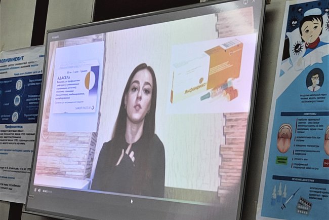 Students explained how important immune prevention is for all age groups of the population