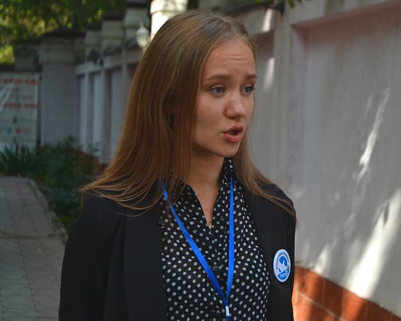 A student from KRSU spoke at a conference of Russian compatriots