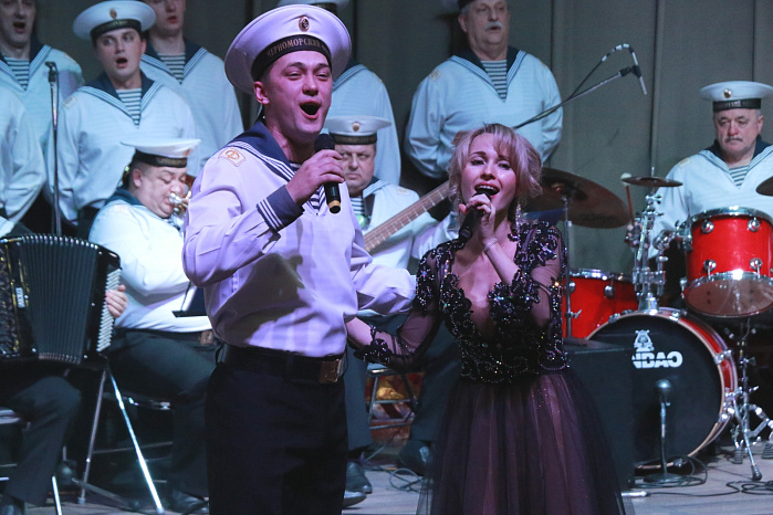 A performance by the Black Sea Fleet ensemble took place at KRSU