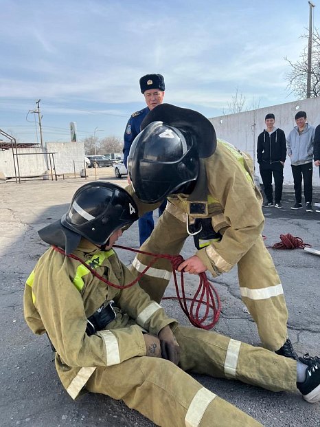 From theory to action: KRSU students have practiced fire and rescue skills