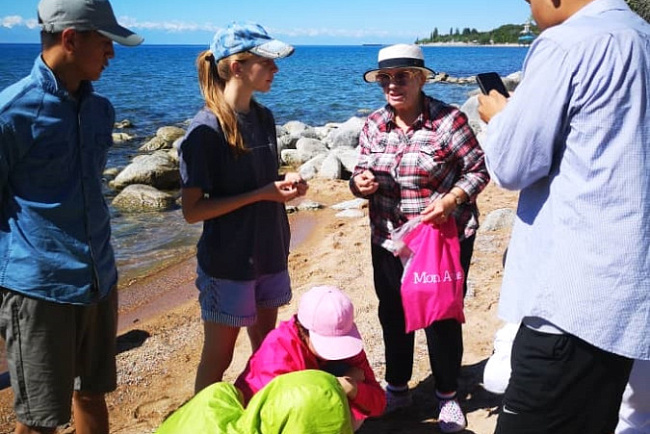 На геологической практике