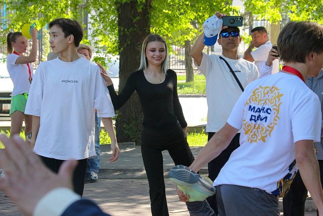 KRSU chooses sport: the traditional Sunday jog took place