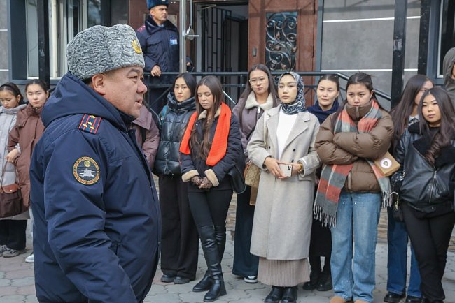 KRSU hosted a lecture on crime prevention from the Ministry of Internal Affairs