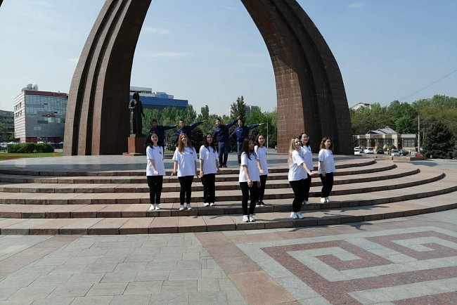 KRSU students take part in the international online marathon «Heirs of Victory»