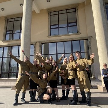 Screening of the play «And the dawns here are quiet» in Talas