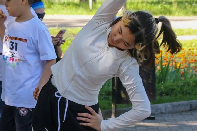 KRSU chooses sport: the traditional Sunday jog took place