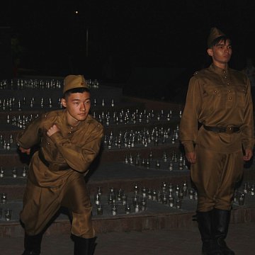 KRSU students took part in the International Action «Candle of Memory»