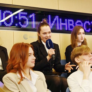 KRSU student Yana Krainyukova took part in a press conference of the Minister of Science and Higher Education of the Russian Federation