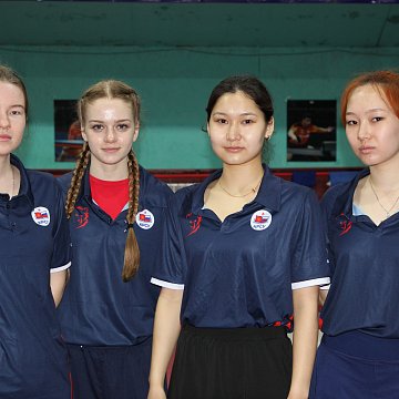 KRSU team — bronze medalist of the 2026 Universiade in table tennis