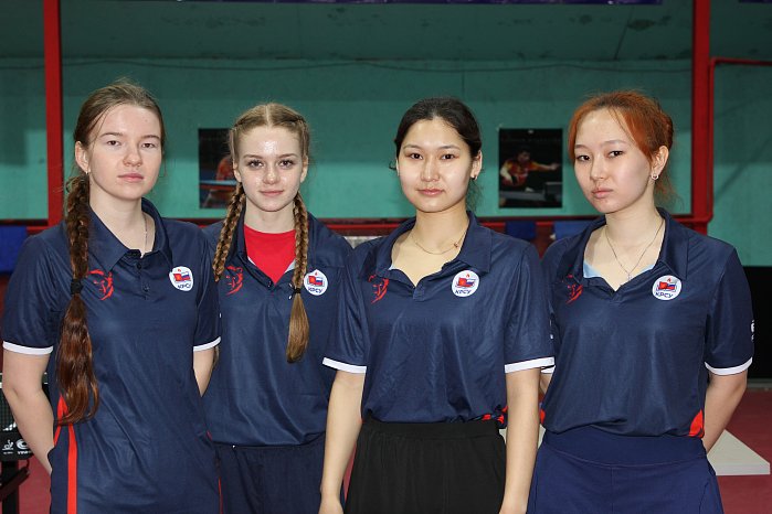 KRSU team — bronze medalist of the 2026 Universiade in table tennis