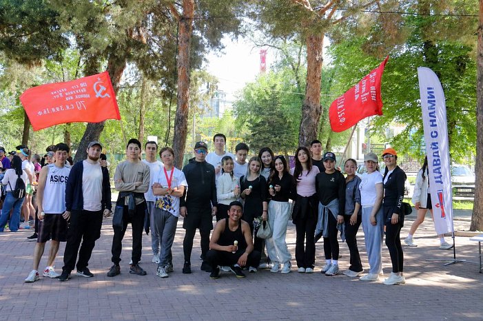 KRSU chooses sport: the traditional Sunday jog took place