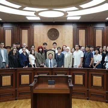 KRSU students got acquainted with the work of the Constitutional Court of Kyrgyzstan