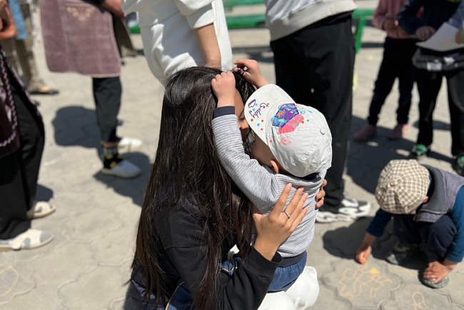 Студенты КРСУ посетили центр реинтеграции несовершеннолетних «Айданек»