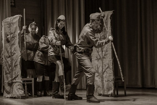 KRSU is preparing for the premiere of a touching production «And the dawns here are quiet...»