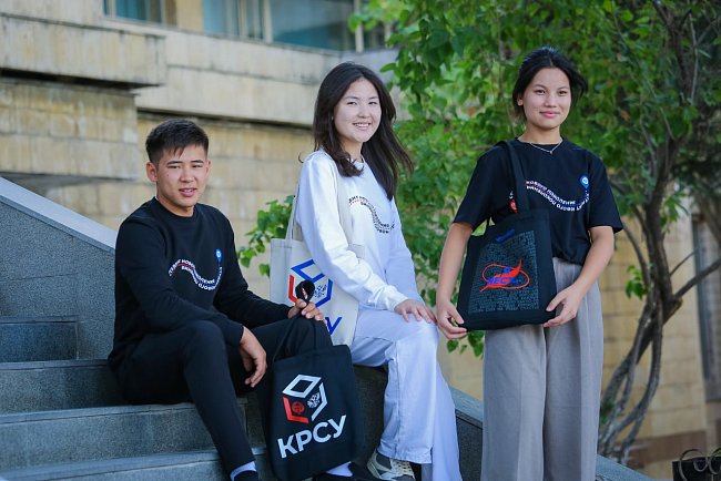 Be in the style of KRSU: A new merch for those who are proud of their university!