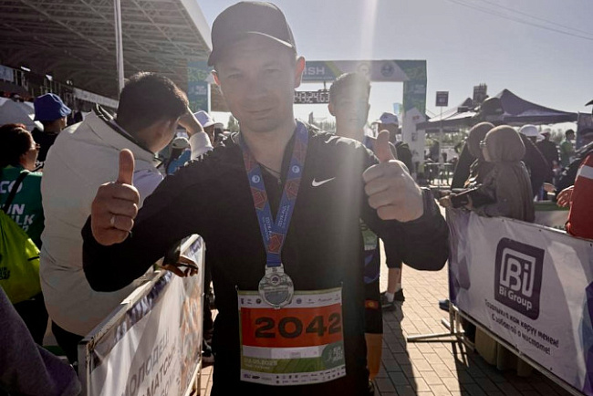 КРСУ принял участие в международном марафоне «Run the Silk Road – ШОС» на Иссык-Куле