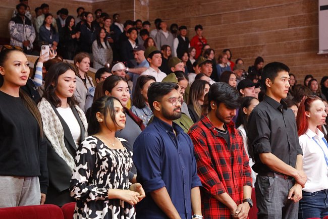 The festival of student creativity «Let's bow to those great years» was held at KRSU