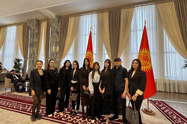 KRSU students visited the Jogorku Kenesh of the Kyrgyz Republic