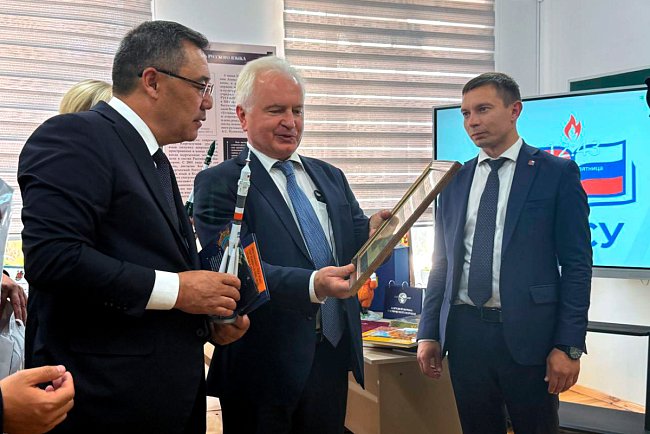 A renovated boarding school named after Valentina Tereshkova and a Russian language classroom were opened in Osh