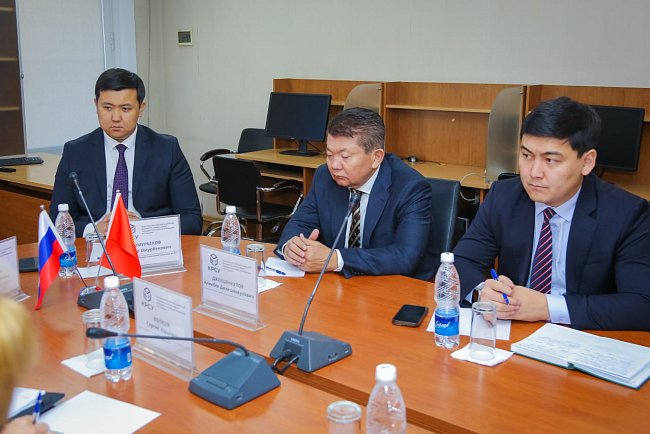 A working meeting was held at KRSU with the participation of representatives of the Office of the President of the Kyrgyz Republic and the university management