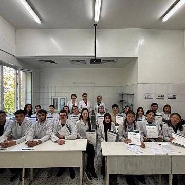 KRSU students presented scientific projects at a biochemistry competition
