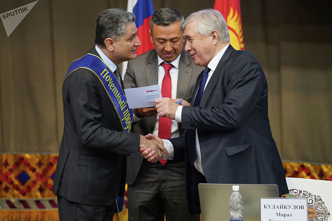 The head of the EEC was awarded the title of honorary professor of the KRSU
