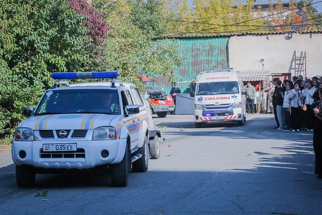 A large-scale republican fire-fighting exercise took place at KRSU