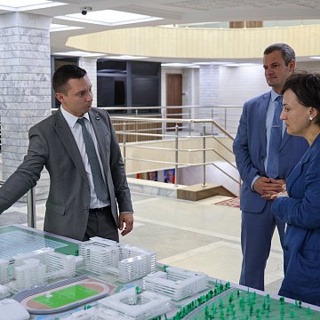 At KRSU, a meeting took place between Rector Sergei Volkov and Director of the Department of the Russian Foreign Ministry Elena Galaktionova