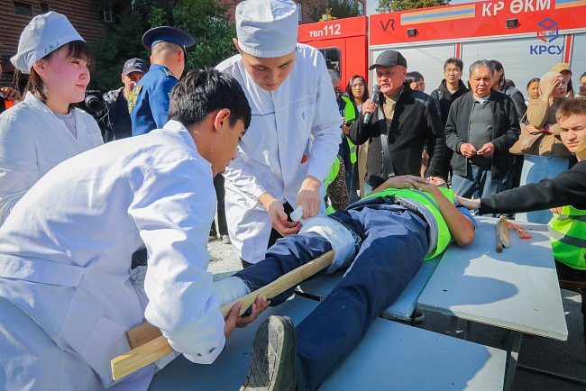 A large-scale republican fire-fighting exercise took place at KRSU