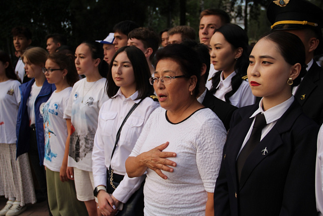 Студенты КРСУ приняли участие в Международной акции «Свеча Памяти»