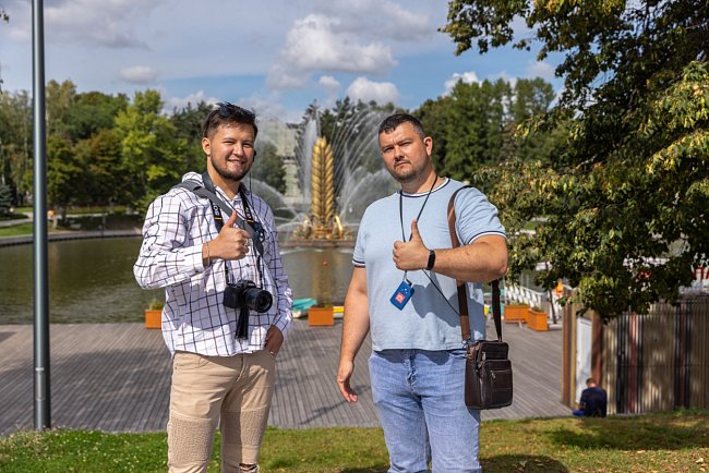 Leading specialist of the KRSU Olympic Institute Samrat Karachev visited a blog tour of Moscow organized by Rossotrudnichestvo