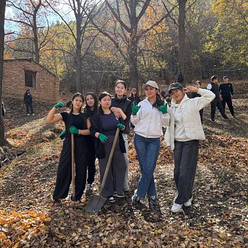KRSU for the environment: cleanup day in the Kegeti gorge
