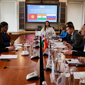 The Rector of KRSU held a meeting with the Ambassador of India to Kyrgyzstan