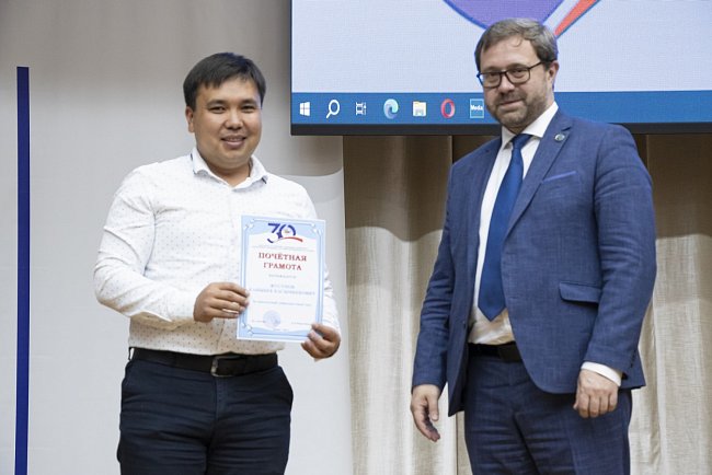 Acting of the Rector awarded the staff of KRSU in honor of the 30th anniversary of the university