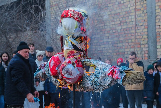 Maslenitsa was celebrated at the KRSU School
